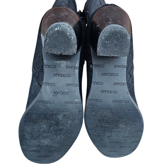 Tall Riding Boots KneeHigh Cordani Orlando Sz EU40 US 9 Black Suede Leather Moto - Picture 11 of 13